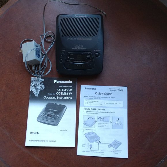 Panasonic Other - PANASONIC DIGITAL LANDLINE ANSWERING MACHINE KX-TM85-B INCLUDES MANUAL TESTED